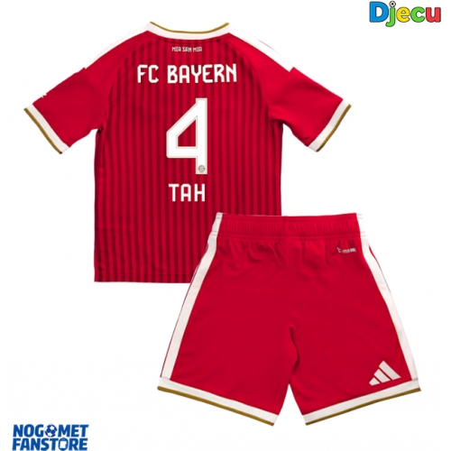 Bayern Munich Jonathan Tah #4 Domaci Dres za djecu 2026-27 Kratak Rukav (+ Kratke hlače)